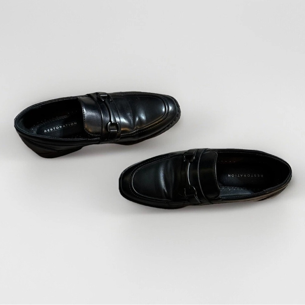 Boys’ Black Restoration Dress Shoes Size 13M